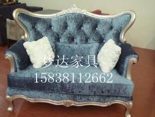 供應實木雕花歐式酒店沙發(fā)