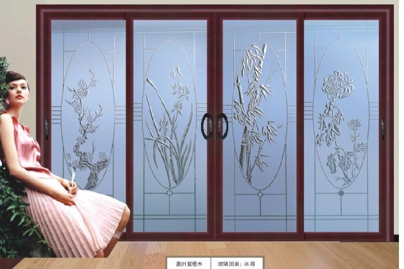 供應佛山鋁合金門廠金梨木雙軌推拉門/吊趟門/廚房隔斷門理想