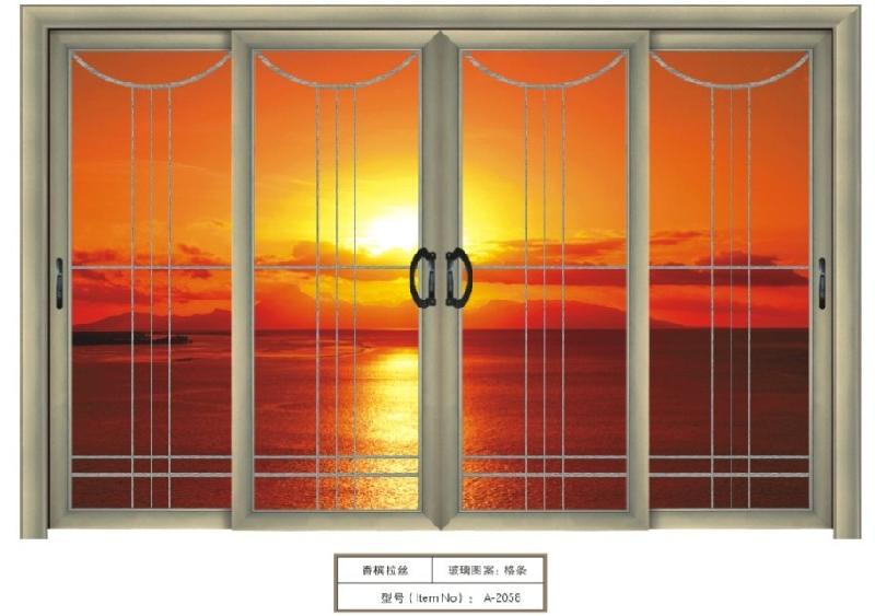 供應(yīng)臺(tái)山鈦鋁合金推拉門，臺(tái)山推拉門價(jià)格，臺(tái)山陽(yáng)臺(tái)推拉門圖片