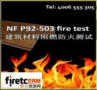 NFP92-503建筑材料M等级防火测图片