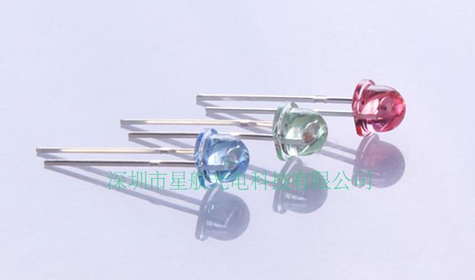 供應(yīng)歐司朗惠普F5草帽圓頭紅光LED燈珠