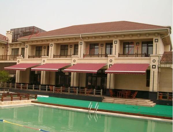 嘉興排屋別墅會所遮陽棚圖片