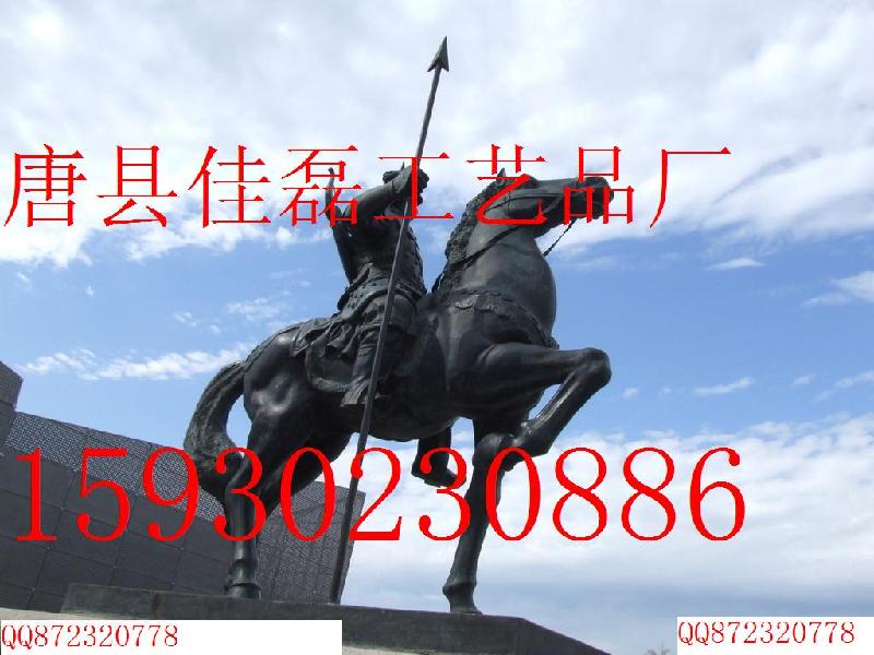 供應(yīng) 騎馬武士雕塑鑄銅西方人物銅雕歐式