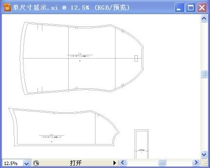 供应服装纸样转Illustrator格式ai格式图片