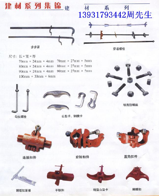 供应黄骅港（渤海新区）建筑扣件，安全网，钢筋连接套筒，脚手架钢管等图片