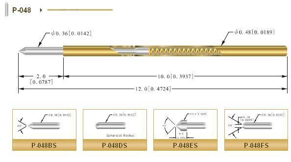 供應(yīng)CCP測試針中國探針P-048