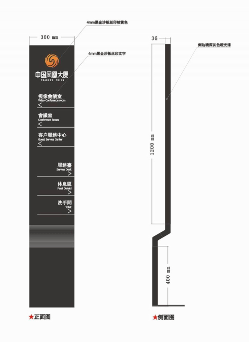 武汉立式导向牌图片