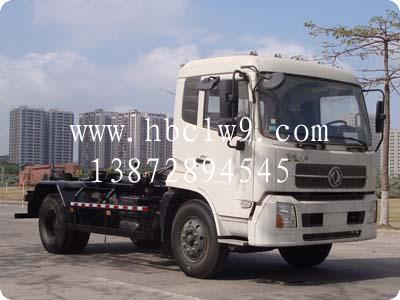 東風(fēng)天錦車(chē)廂可卸式垃圾車(chē)圖片