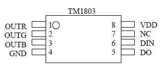 TM1803护栏管LED驱动IC图片