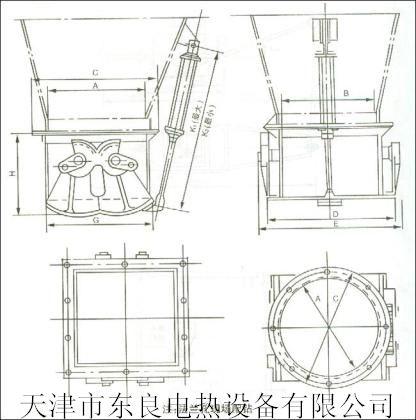 供应气动腭式闸门