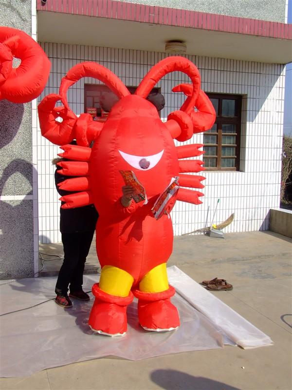 供應(yīng)充氣螃蟹模型，仿真氣模制作，卡通氣模生產(chǎn)
