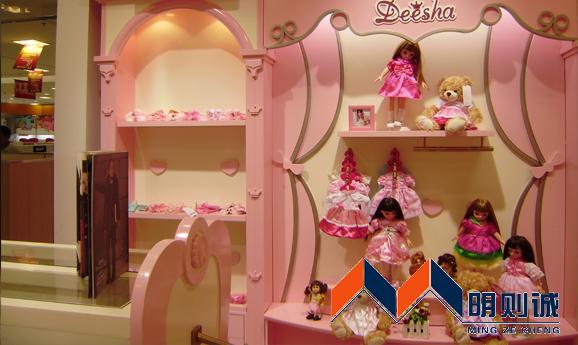 供應(yīng)南京太平洋商場童裝展示柜制作