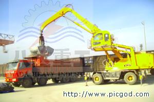 供應鐵礦石火車卸車機石子卸車抓料機