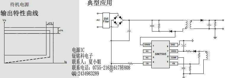 8W高性能电源管理芯片SM7508图片