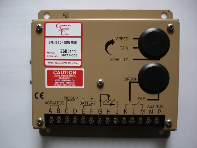 供应用于发电机的GAC调速板ESD5111电子调速器，ESD5111速度控制器