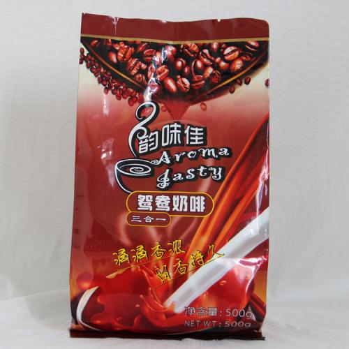 供應(yīng)韻味佳三合一速溶鴛鴦奶茶咖啡 1000g袋裝 自動(dòng)飲料機(jī)原料