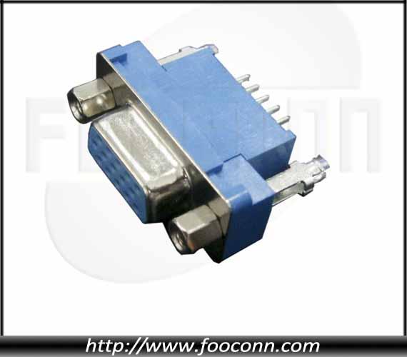 供應(yīng)HDP15P插座/D-SUB HDP 3排15P 母座 180度