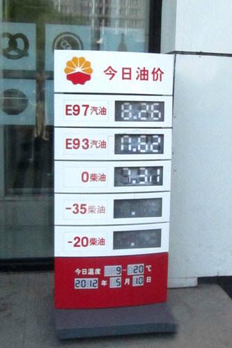 供應(yīng)江蘇省吳中區(qū)今日油價(jià)牌