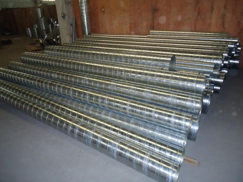 供應(yīng)圓形和橢圓形鍍鋅螺旋風(fēng)管及配件，集塵機除塵機