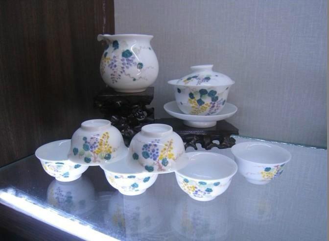 供應(yīng)粉彩茶具-*禮品茶具/齊全，鑫騰陶瓷