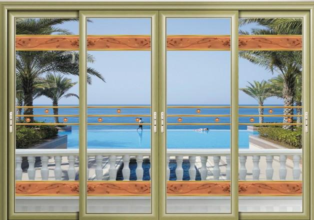 廣寧鋁合金門平開門價格圖片