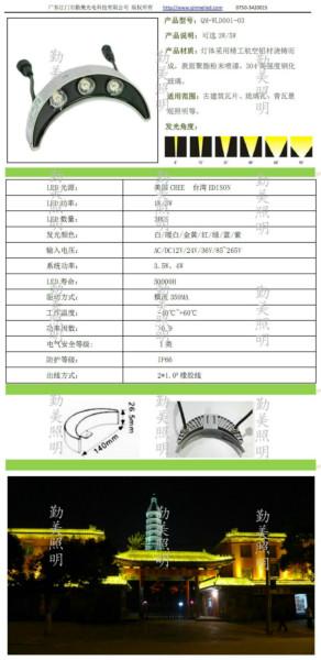 供應(yīng)大功率LED瓦片射燈丨LED瓦溝射燈
