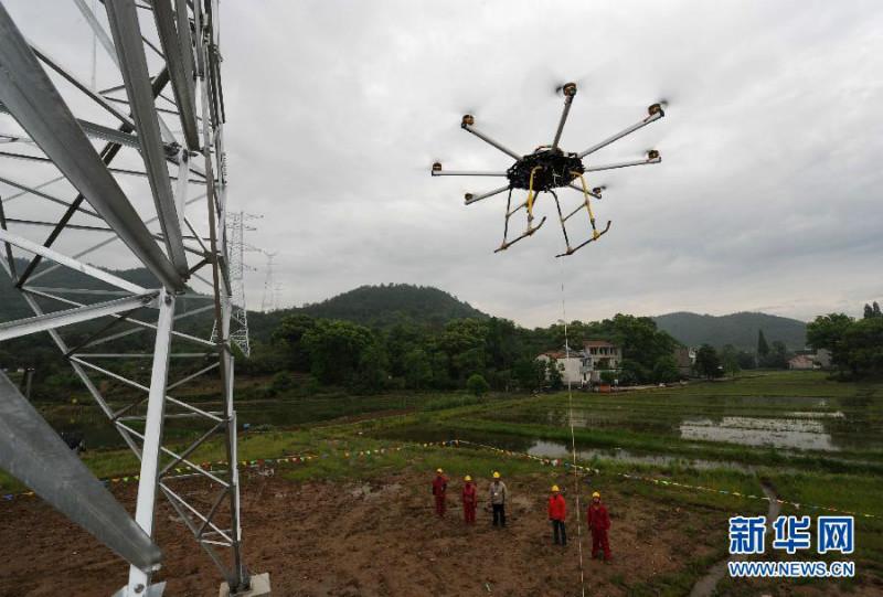 供應(yīng)電力無人機(jī)放線，放線架線服務(wù)
