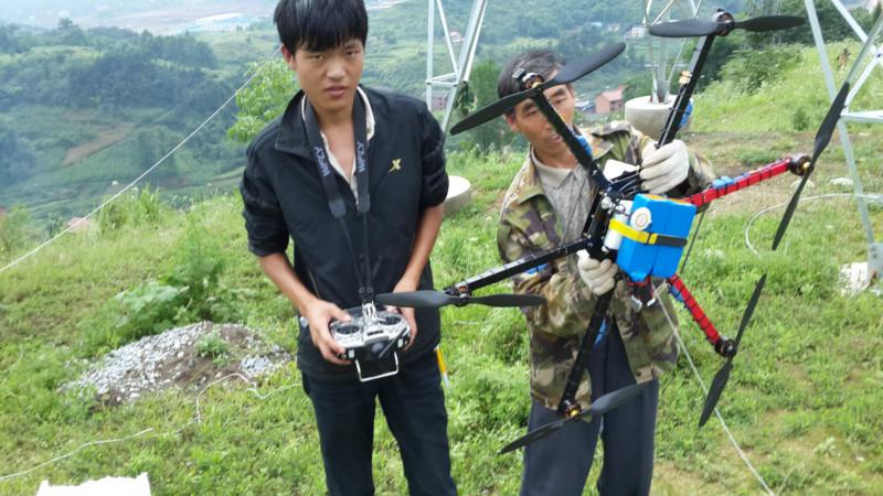 成都市重庆六旋翼无人机厂家重庆六旋翼无人机价格，电力拉线无人机，多旋翼电力架线无人机