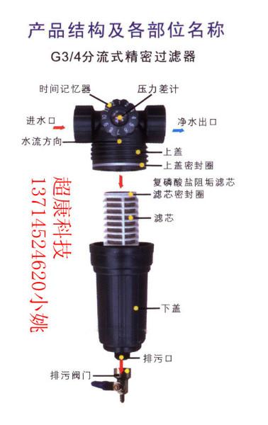 深圳市超康分流式前置厂家供应深圳超康除垢分流式前置