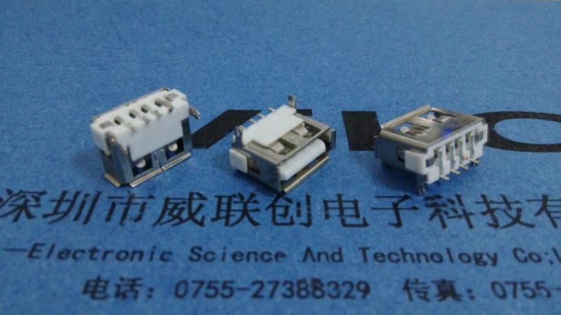 供應(yīng)短體10.0USB端子SMT+后兩腳插板DIP6.3 鹽霧24H