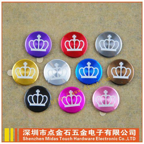 供應(yīng)手機(jī)金屬按鍵皇冠按鈕貼按鍵貼