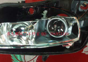 供應(yīng)濟南燈改別克新君威大燈改裝濟南夜光眼改燈店