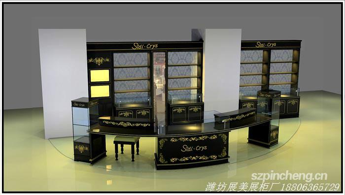 供應(yīng)青島市南市北城陽珠寶展柜烤漆柜