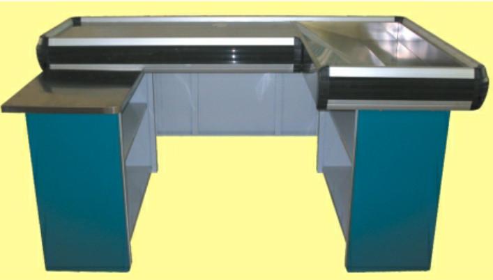 供應蘇州整體雙色收銀臺主副臺連體式