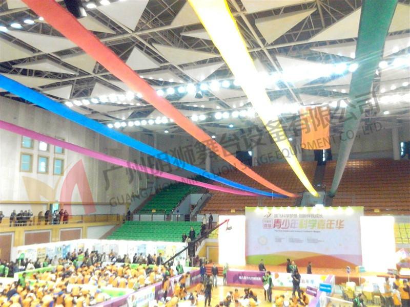 供应庆典舞台特效五彩飞布厂家开幕式飞布五彩飞布