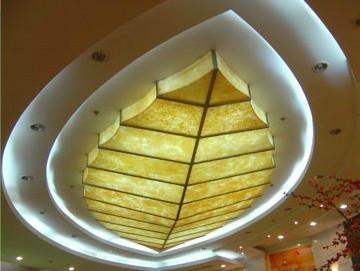 供應(yīng)仿云石梅花燈透光石吸頂燈