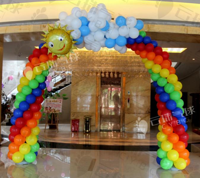 彩虹拱門/彩虹氣球/氣球拱門圖片