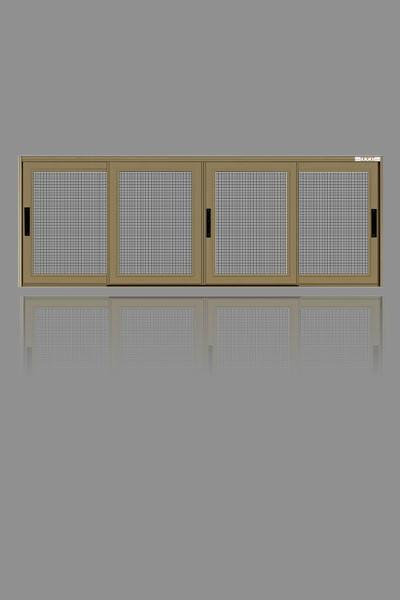 供應(yīng)AP1678金剛網(wǎng)雙軌四扇推拉窗