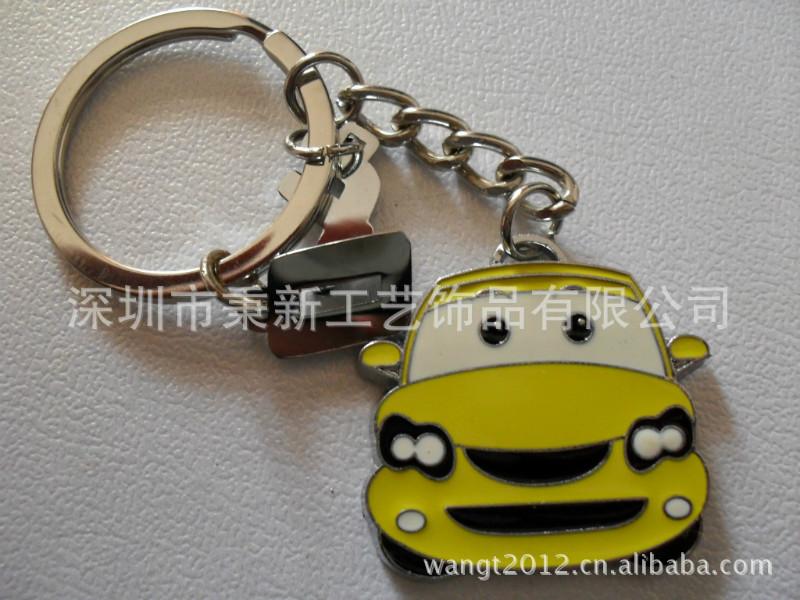 供應(yīng)鴨子騎車鑰匙扣小轎車鑰匙扣指鉗鑰匙扣，豐田古窗鑰匙扣