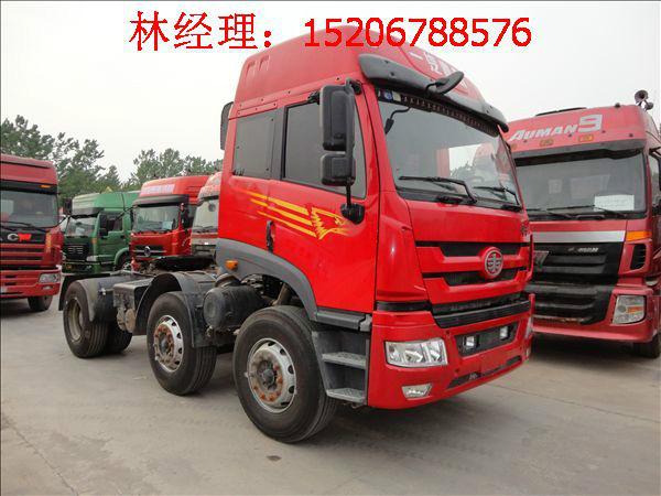 解放悍威新款雙導(dǎo)向高欄標(biāo)箱半掛車(chē)圖片