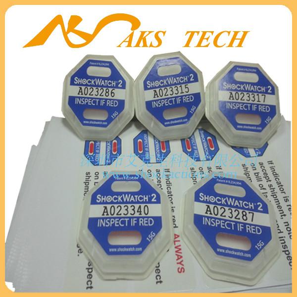 供應(yīng)美國(guó)進(jìn)口shockwatch2防震動(dòng)指示防震撞指示標(biāo)簽