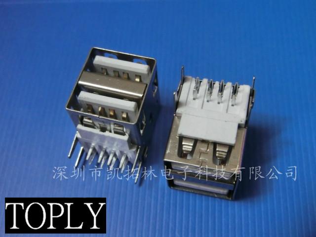 USB A母180度直插立式15圖片/USB A母180度直插立式15樣板圖 (4)