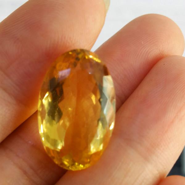 供應(yīng)天然黃水晶戒面，橢圓形天然黃水晶戒面價格