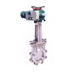 PZ973電動對夾式刀形閘閥圖片