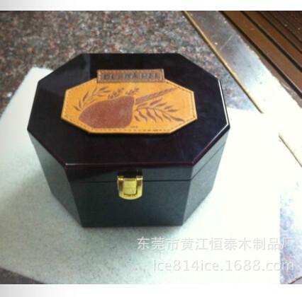 供應(yīng)八角燕窩盒烤漆木盒實木*盒定做
