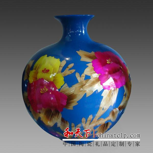 供應(yīng)陶瓷酒瓶定制，中國紅陶瓷酒瓶，釉中陶瓷酒瓶，鏤空酒瓶