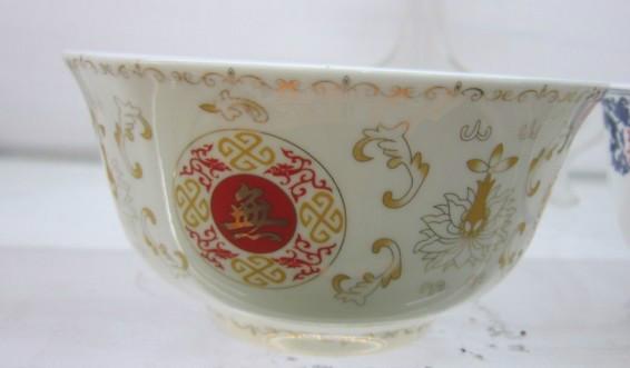 陶瓷壽碗.定做陶瓷面碗.定做佛堂法會碗.寺廟禮品碗定做訂制供應