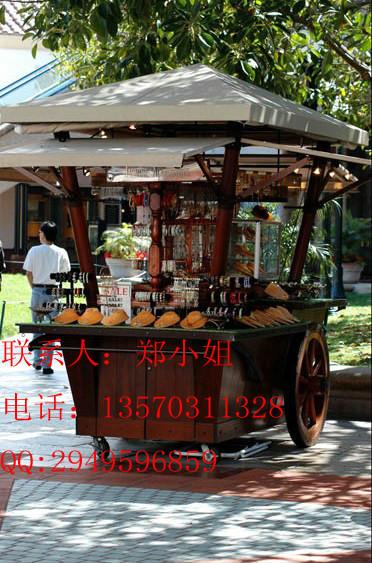 供應戶外木質售貨車，主題公園小賣部