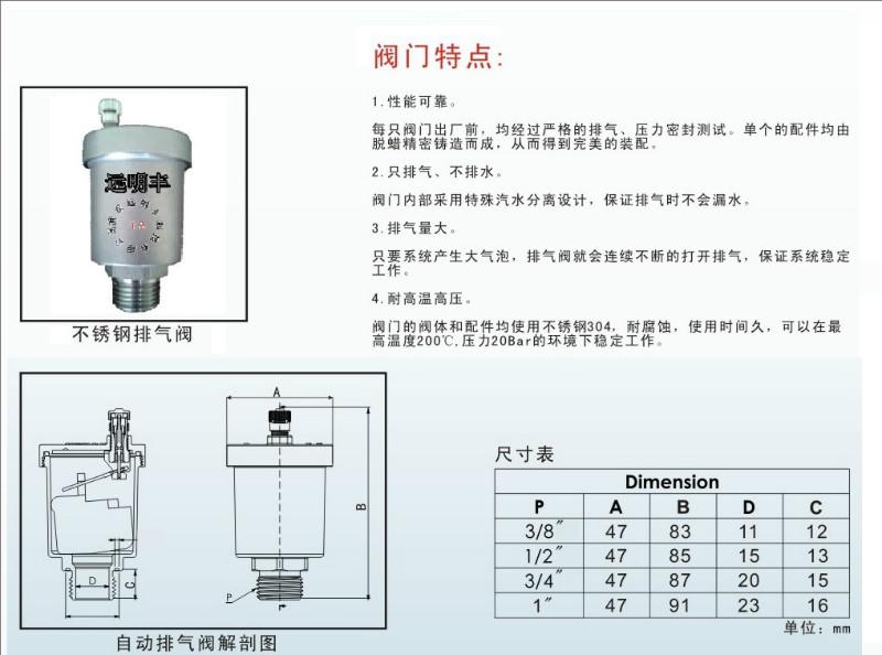 廣州不銹鋼排氣閥  排氣不漏水 污水處理專業(yè)