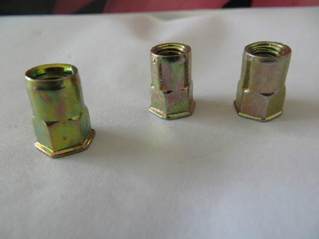 小沉頭六角盲孔拉鉚螺母M6, 六角小沉頭盲孔拉帽螺母,盲孔小沉頭六角拉鉚螺母